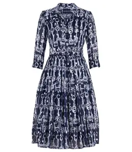 Audrey Dress #4 Indigo Long Dress