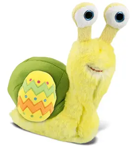 DOLLIBU Super Soft 100% Polyester Small Yellow Snail Easter Stuffed Animal - 5.5 in, with Easter Egg, Ideal Personalized Gift for Boys, Girls & Stuffed Toy Lovers, 1 Dollibu Super Soft Plush Small Yellow Snail Easter Stuffed Animal