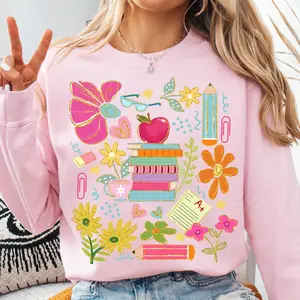 Boho Floral Teacher Shirt, Last Day Of School Shirt, Preppy Teacher Appreciation Gift, Teacher Wildflowers Shirt, Teacher Shirt, Gift For teacher