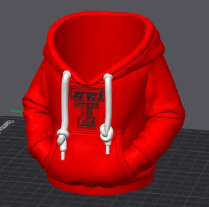 Red Raider Hoodie Koozie & Pen Holder
