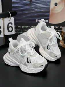 Fashion Colorblock Dad Shoes for Kids, Unisex Casual Sneakers, Athletic Trainers, Lightweight Comfortable Daily Wear, Boys & Girls Sports Footwear