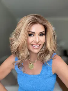 AISOM Katie Toffee Color Short Wave Wig 12 Inches Free Part 13x4 Lace Front Summer Wig Low Density Tangle Free