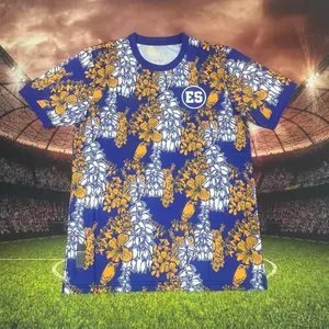 25 26 New El Salvador Training Suit Special Edition Short Sleeves Football Jersey