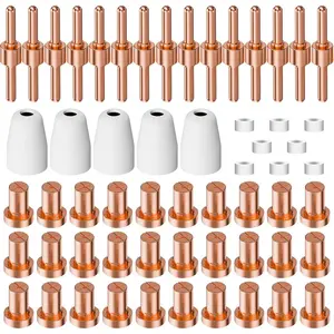 60 count PT31 Plasma  Consumables, High-Quality  Performance Nozzles, Electrodes & Tips for CUT-40, CUT-50, CT-312Plasma Cutters, Precision Fit Plasma   PT-31 JG-40 -40