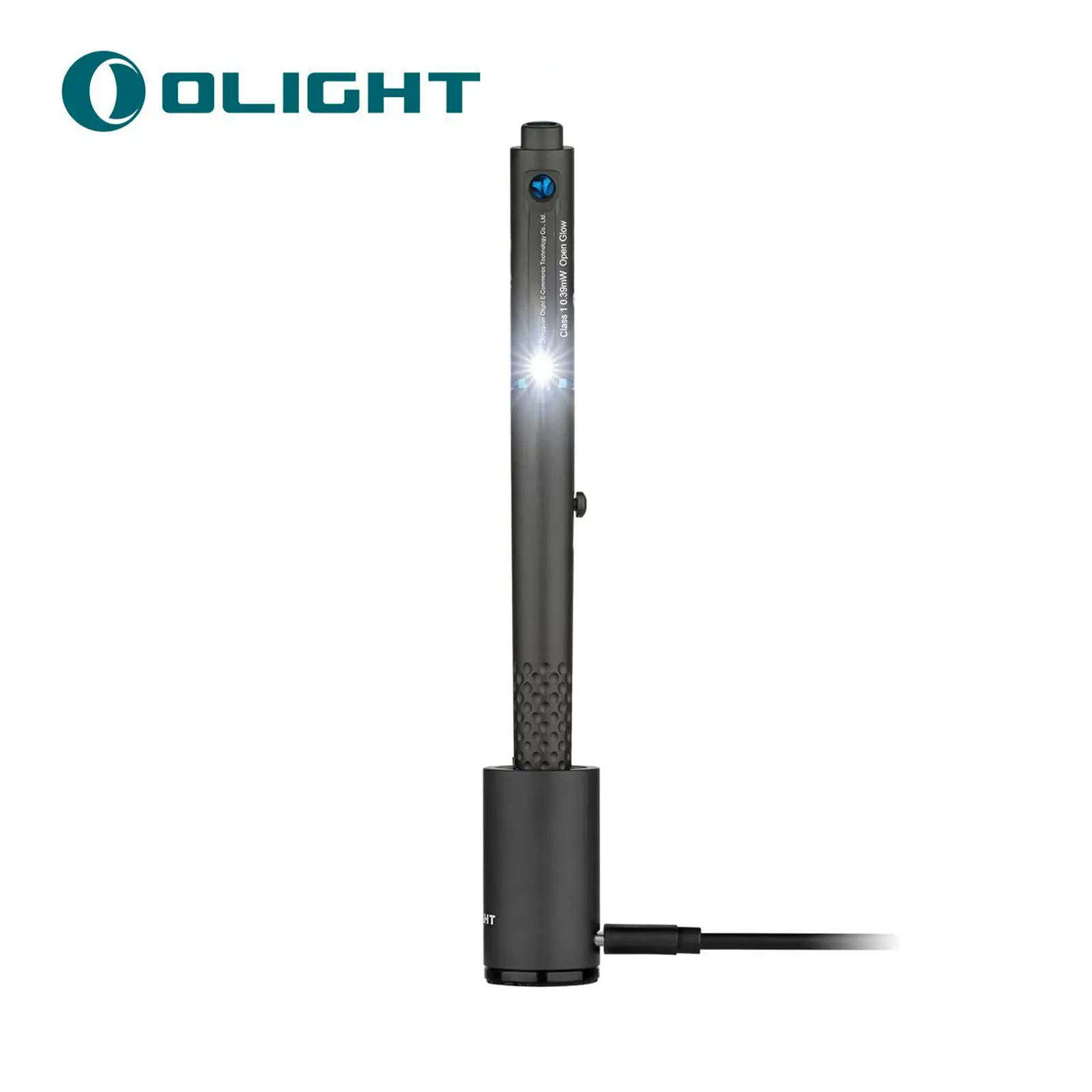 OLIGHT O'Pen Glow EDC Pen Light, 120 Lumens with Green Beam, Rechargeable LED Flashlight for Outdoor Uses, Writing, Adventure