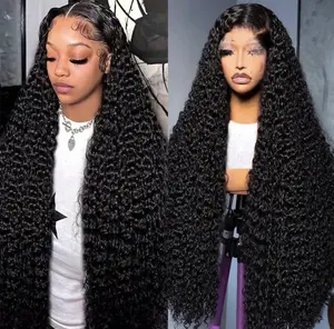 7×6/13×6 Natural Deep Wave Glueless Wig, 100% Real Virgin Human Hair 180% Super High Density, Breathable Sweat-Proof Undetectable Design, Fluffy Long-Lasting Curls No Flat Hair, Beginner Friendly Quick Install, Free Part Versatile Daily Styling