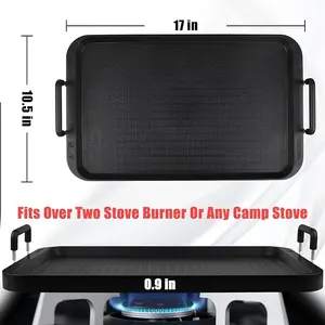 Flat Top Griddle for Stovetop,Camping Griddle/Cookware, Flat Top Grill,Non-Stick Griddle Grill Pan, Stove Top Grille,Aluminum Material, Dishwasher Safe
