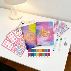 40PCS DIY Journal Set for Tween & Teen Girls Trendy Essentials – Stationery Set + 99-inch Scrapbook, Complete Sticker Pack Included, Journaling Art & Craft Kit, Perfect Gifts for Girls Aged 8-14