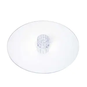 Acrylic Round DIY Cake Stand Plate Clear - Customized Tiered Dessert Display Holder for Treats Appetizers & Snacks 12"