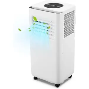 Gaomon 10000BTU Compact Portable Air Conditioner, Indoor AC Unit with Remote Control, Built-in Dehumidifier, Fan, Sleep Mode & 24H Timer, Energy-Saving Cooling for Room, Office