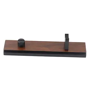 Displays Natural Brown Wood Fixed Blade Knife Display Stand – Rustic Knife Holder with Durable Synthetic Build