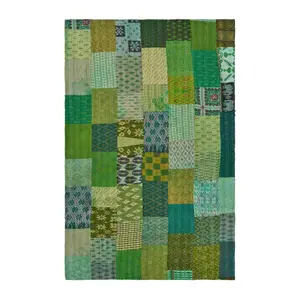 Ox Bay Peacock Kantha Throw Blanket Ox Bay Peacock Kantha Throw Blanket