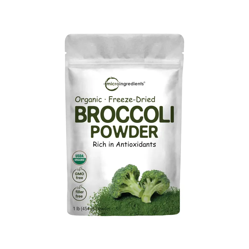 Micro Ingredients Organic Broccoli Powder, 1lb Vitamin Beverage