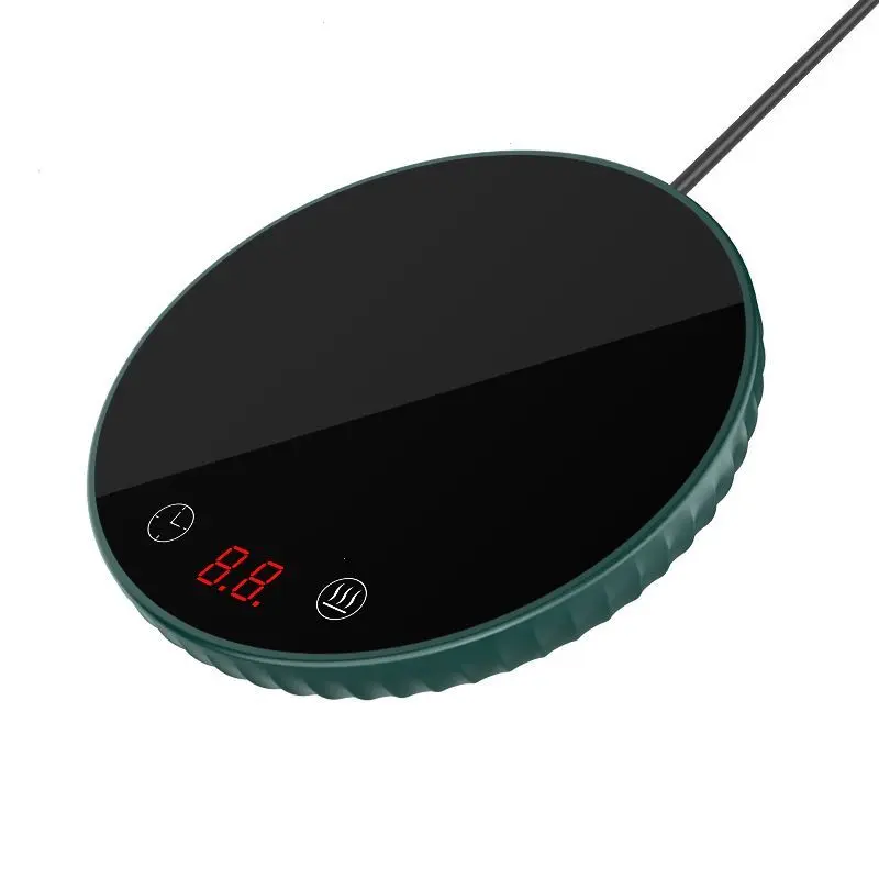 55°C Digital Display Coffee Cup Warmer – Smart Constant Temperature Heating Pad for Ceramic Cups | USB Powered Beverage Warmer with Touch Control