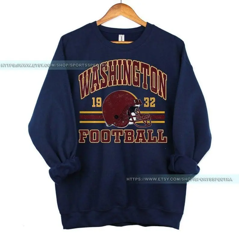 Washington Football Vintage Sweatshirt T-Shirt, Washington Crewneck Commander Sweatshirt, Washington Fan Gift, Washington T-Shirt