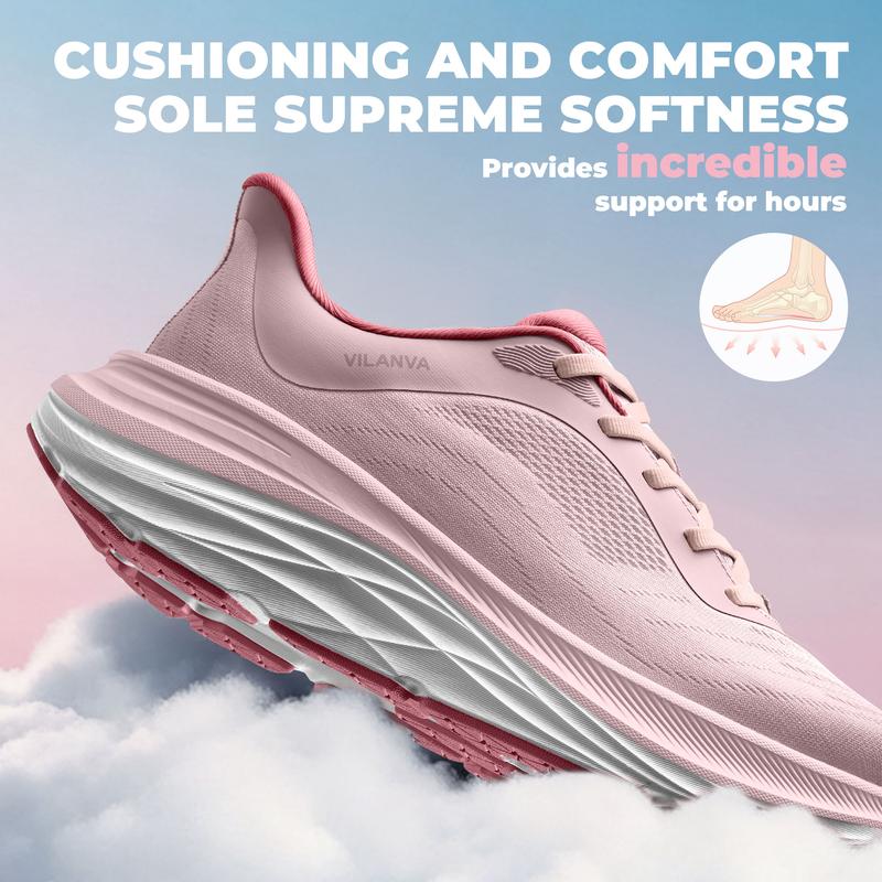Women's Walking Shoes Cushion Comfortable Running Tennis Shoes Non-Slip Workout Gym Athletic Breathable Fashion Sneakers