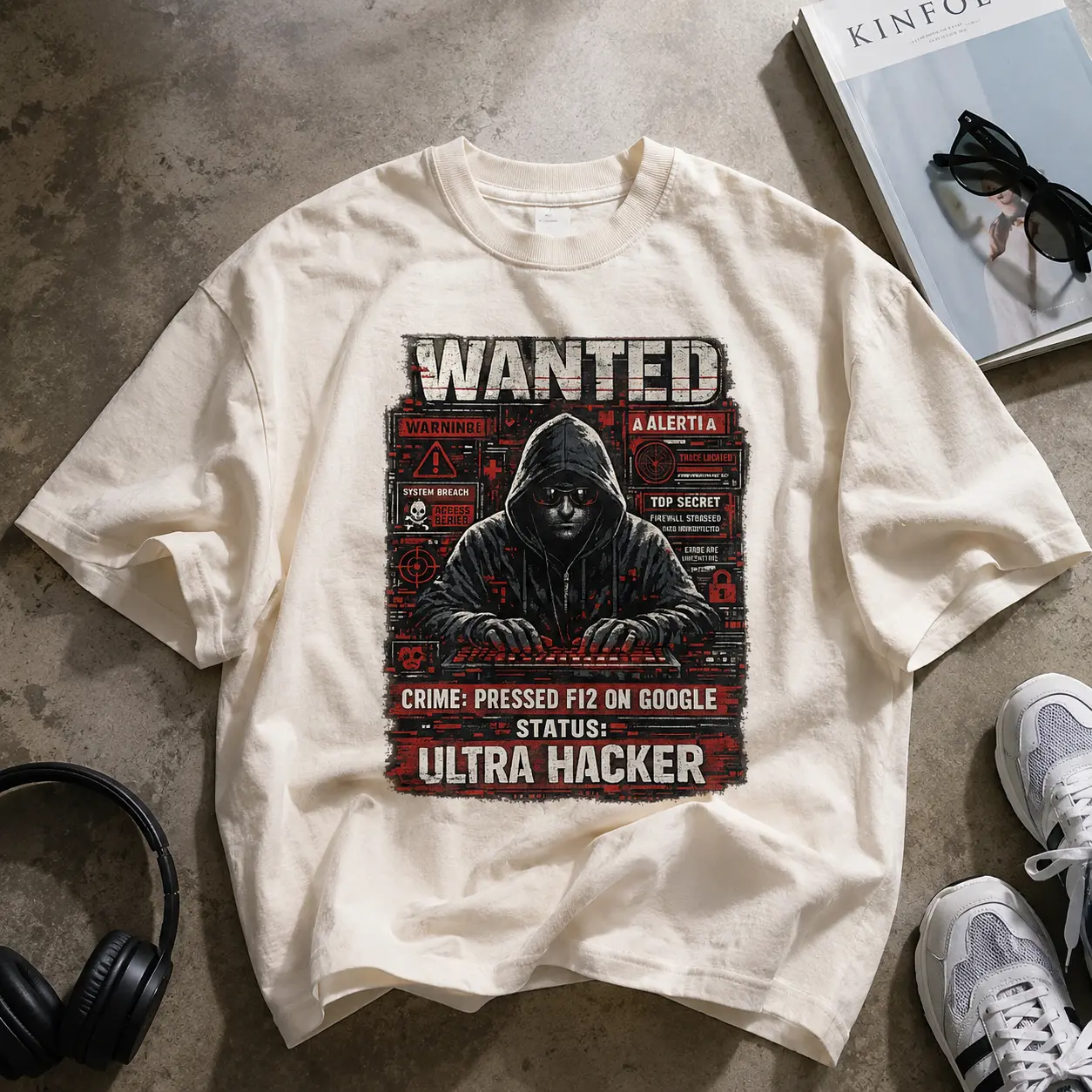Funny Hacker Shirt | Pressed F12 On Google Meme Graphic Tee | Ultra Hacker Programmer T Shirt | Coding Joke Gift | Unisex Cotton Tee