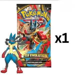 Pokémon TCG Mega Evolutions Booster Pack 10 Additional Game Cards for Strongest Pokémon Battles