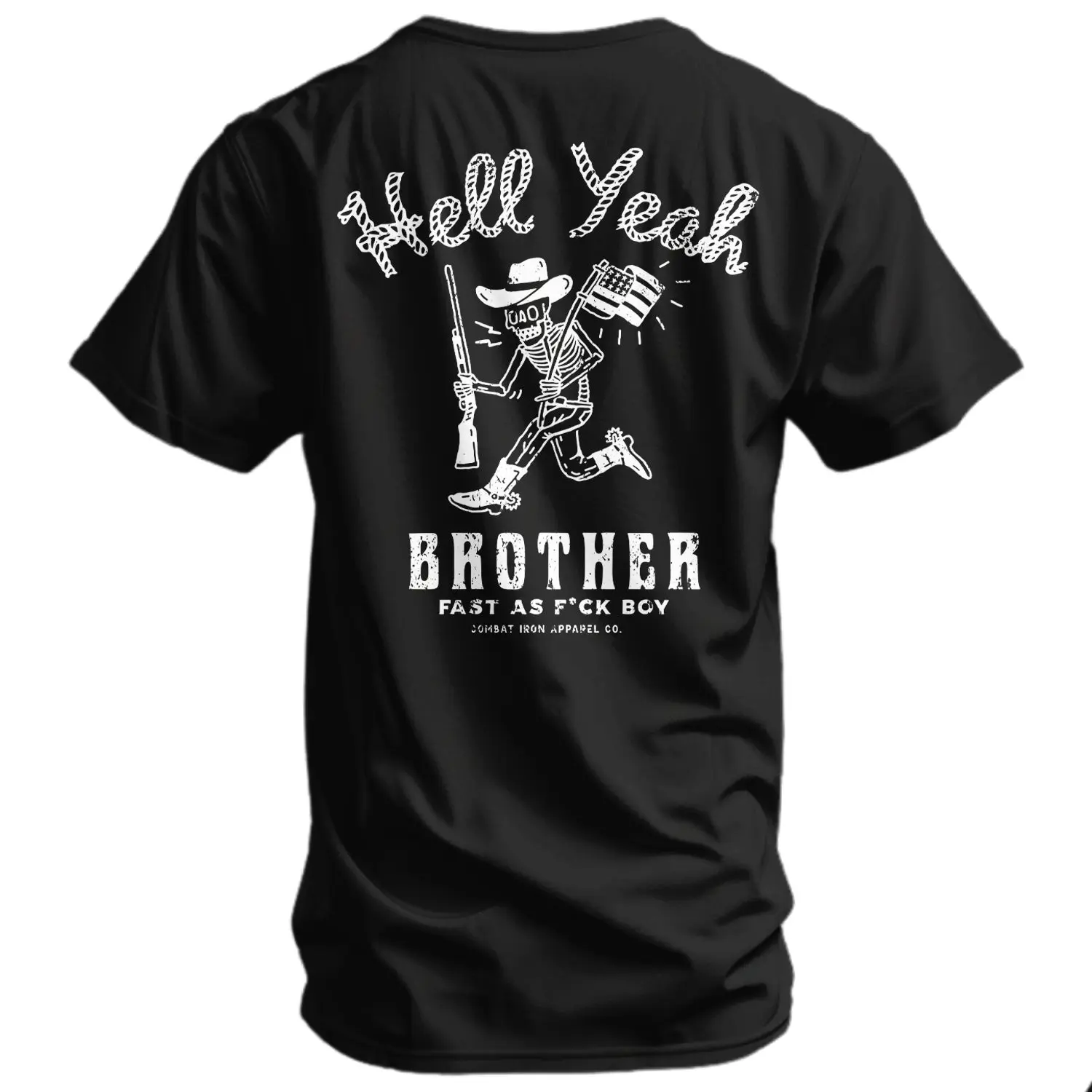180g[100%cotton]Hell Yeah Brother Cowboy Men's T-Shirt