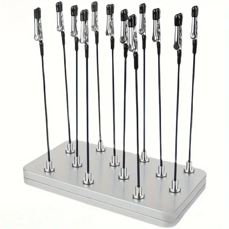 5pcs of Bendable Magnetic Bottom Paint Clip Set - Crocodile Clip Model Holder, Used for Firm Clamping, Suitable for Handmade and Painting Tools, Suitable for Enthusiasts Over 14 Years Old