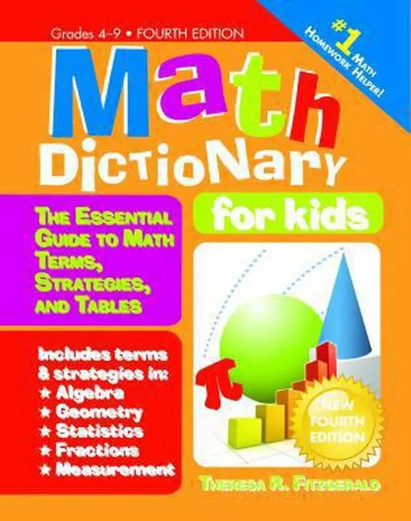 USED Book - Math Dictionary for Kids: The Essential Guide to Math Terms, Strategies, and Tables by Theresa R. Fitzgerald (Paperback) - english