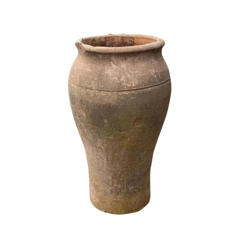 Antique Moroccan Terracotta Coastal Olive Jar-Small