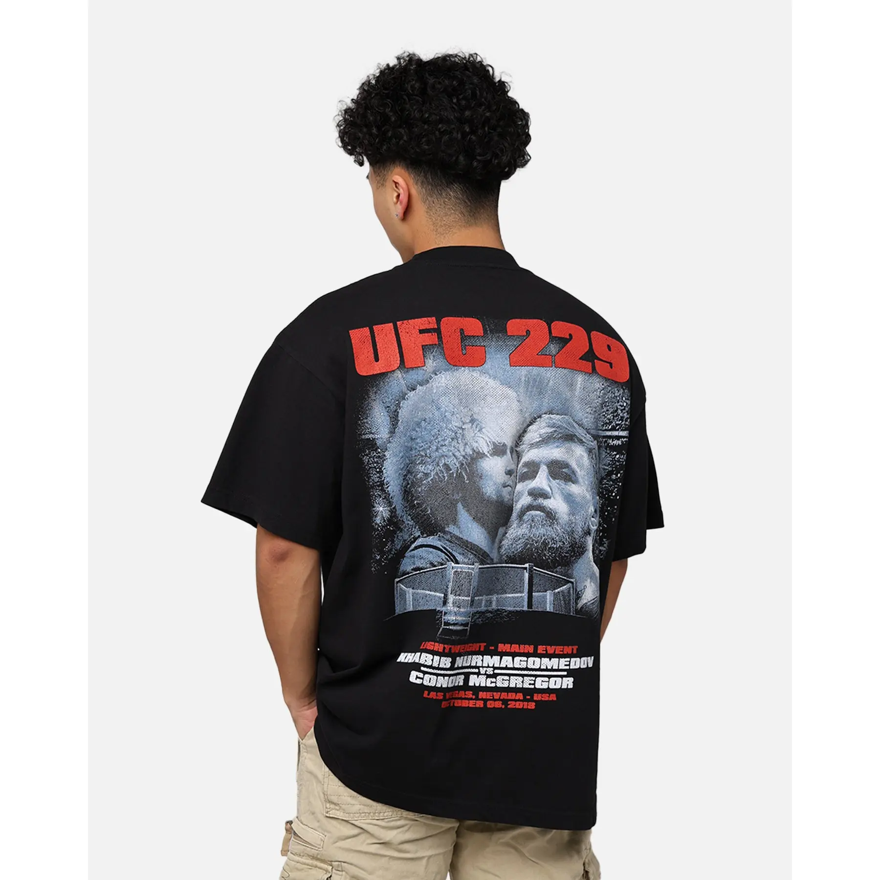 UFC By 73Studio Khabib Nurmagomedov vs. Conor McGregor  229 Card T-Shirt Black