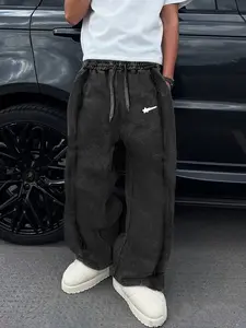 Men's Casual Sweatpants, Unique Print, Washed Cotton Heavy Fabric, Unisex, All Seasons, Street Style Joggers