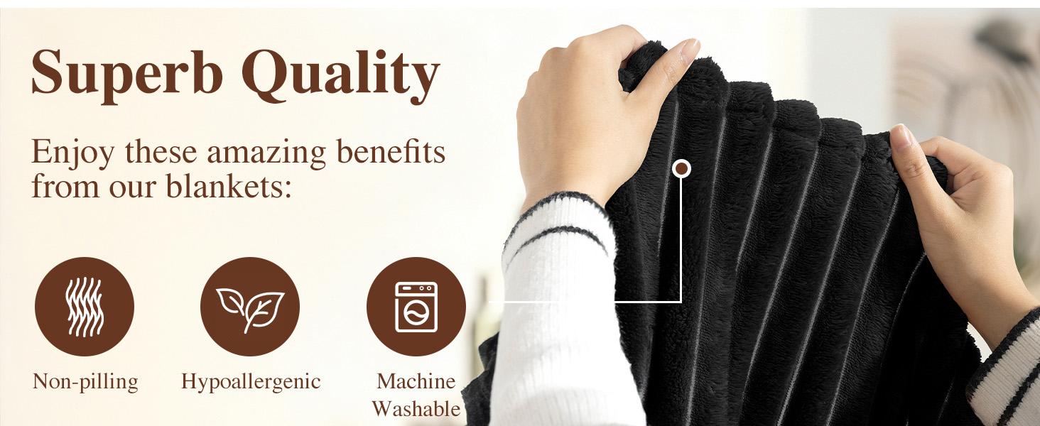 Shilucheng Flannel Fleece Blanket Throw Size for Couch Sofa - Soft Fluffy Plush Blanket for Bedroom Bed, Lightweight Cozy Fuzzy Blanket All Season