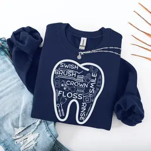 Tooth Nurse Sweatshirt, Dental Assistant Crewneck, Funny Dentist Office Sweater