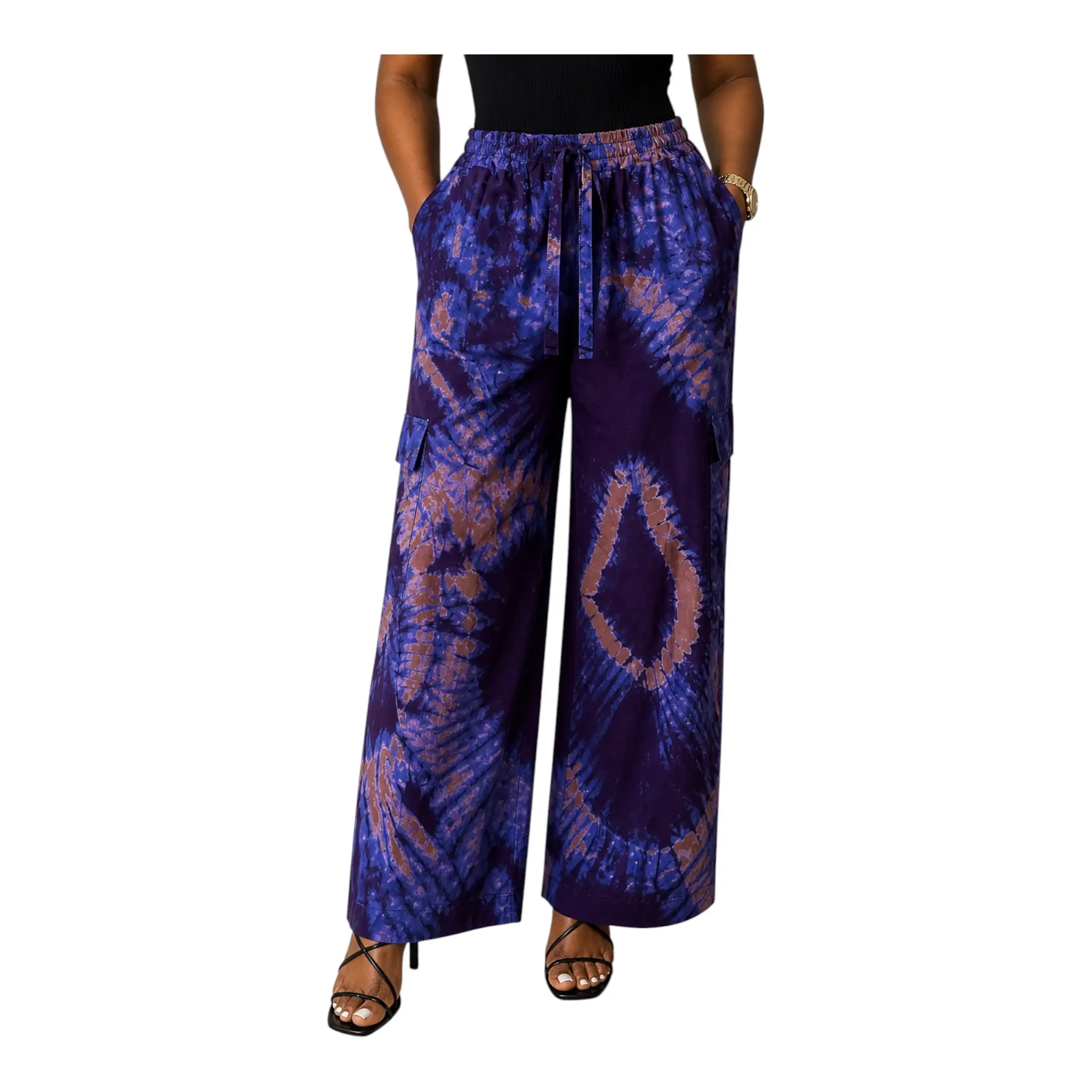 CRZ Ankara Palazzo Pant Trouser With  Sides Cargo Pant