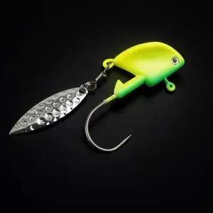 Stainless Steel Rust-Proof Jigging Lure Set, 360° Spiral Spoon Swimbait, Treble Hooks & Blade Kit for Saltwater Freshwater Fishing, Salmon Bass Perch, 5 Sizes.