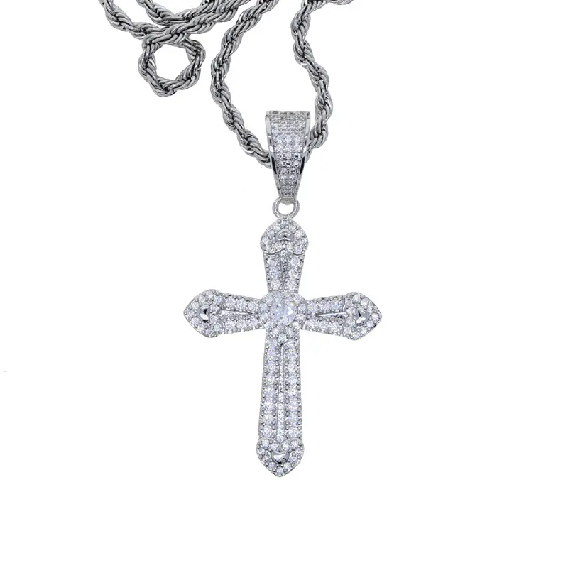 Heart shaped zircon cross