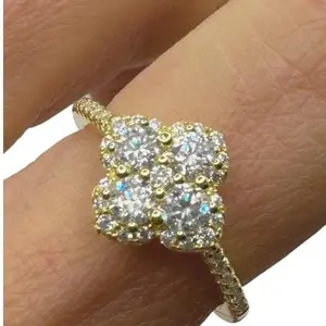 Four Leaf Clover Ring size 7 Gold Top Quality Jewelry Fine Jewelry Trending 2024