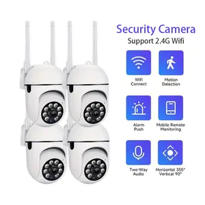 4 Pack Indoor Security Camera, 1080P PTZ with Color Night Vision, Motion Detection Two-Way Audio, 24/7 local Cloud Recording (Plan Required), Easy Setup for Pet/Baby/Elder smart home