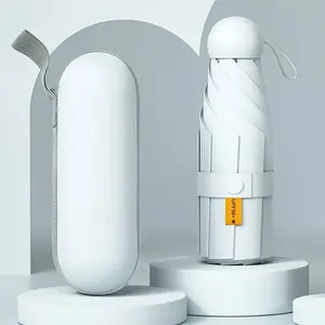 Foldable Travel Umbrella |   Protection, Waterproof for Sun & Rain |   Lightweight with Handle, Windproof Folding Umbrella