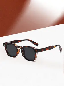 Vintage Tortoiseshell Pattern Sunglasses, Trendy Casual Sunglasses for Women and Men, Fashion Accessories for Everyday Use and Outdoor Activities