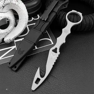 High-Quality Rope Cutting Knife, Full Blade Made of 440C Steel, Ideal Multi-Functional Tool for Outdoor Camping, Hiking, Fishing, Folding Multitool