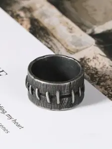 Vintage Stainless Steel Ring, Fashion Punk Style Stackable Rings for Party, Daily Clothing Decor, Trendy All-match & Exquisite Jewelry for Birthday Gift, Stacking Rings, Trendy Jewellery Accessories, Statement Rings