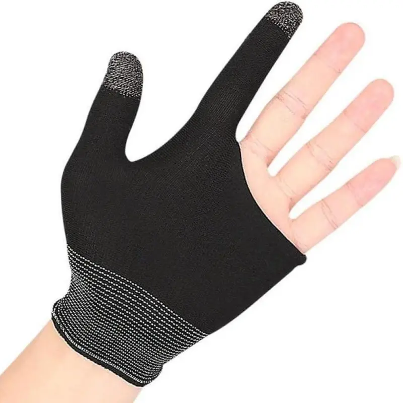 1 Pair Graphene Gaming Finger Gloves Breathable Touchscreen Fit for Mobile & Console