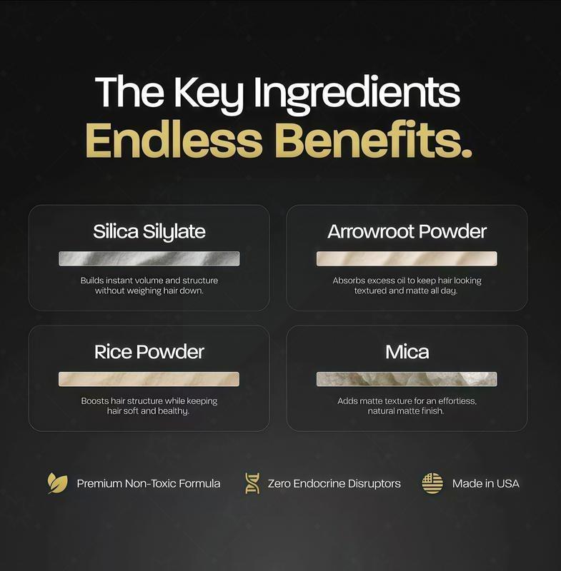 BASED Hair Texture Powder | Instant Volume & Texture | Lightweight, Matte Finish | Simple, Effective, BASED.