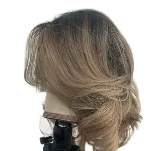 Shroom Blond Closure Wig 6X6 - Hair Wig with Blonde Gradient and Closure Design