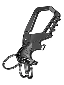 Metal Keychain, Climbing Car Key Chain, Fashion Home Key Holder Bottle Opener, 3 Key Rings, Unisex Accessory