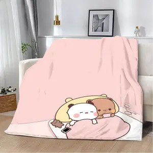 Bubu and Dudu Printed Blanket Picnic Blankets Warm Blanket Soft and Comfortable Blanket Home Travel Birthday Gift