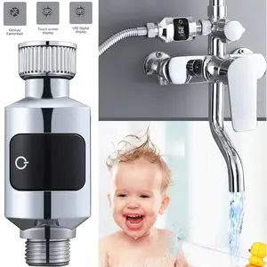 Shower Thermometer LED Digital Display Waterproof Water Thermometer Electronic Faucet Can Be Used For Bath Shower Thermometer Digital