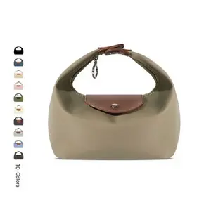 DURV Minimalist Crescent Shoulder Bag for Women, Lightweight Nylon Crossbody Purse with Adjustable Strap for Everyday Use