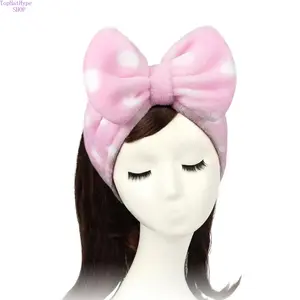 Women's Cute Bow Soft Elastic Non-Slip Spa Headband, Fashion Accessory Headbands for Face Washing, Beauty Routines, Salon Use,summervibes