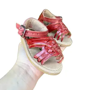 Leather Traditional Mexican Sandals Huaraches de piel para Niñø Hechos en Mexico