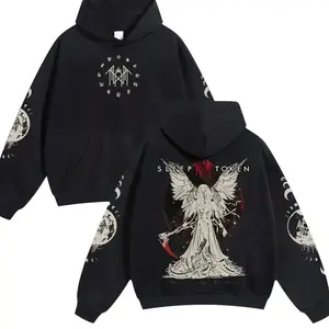 Sleep Token Unisex Hoodie For Autumn Winter Thick Warm Sleep Symbol Fan Style Retro Print Versatile For Ins Street Style Couples Outfits Top Choice For Boyfriend Gift Fabric Menswear Casual Fit