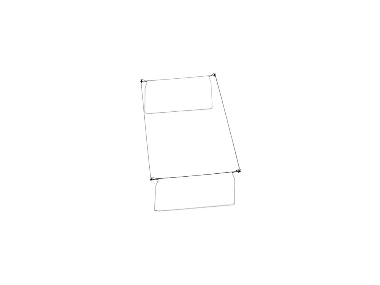 Smead 64873 Hanging Folder Frame, Legal Size, 23-27" Long, Steel, 2/Pack